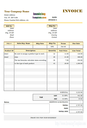 multiple-tax-rates-on-one-invoice